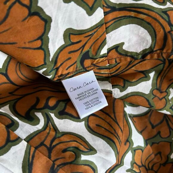 Cara Cara Cameron Midi Dress Small Mystic Flora Olive - Picture 11 of 12